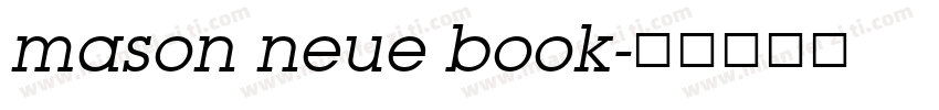 mason neue book字体转换
